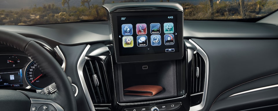 Infoentretenimiento Chevrolet con pantalla táctil de 8 pulgadas